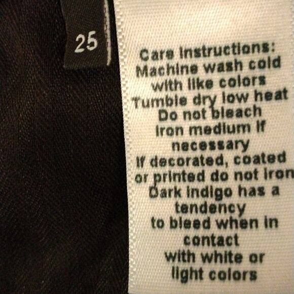 Rare Calvin Rucker Jeans Heartbreaker Sz 25 Black Silver Studs Designer Vintage - Picture 11 of 12